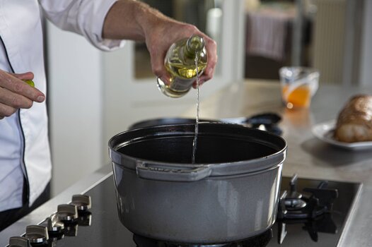 Sfumare con il vino.